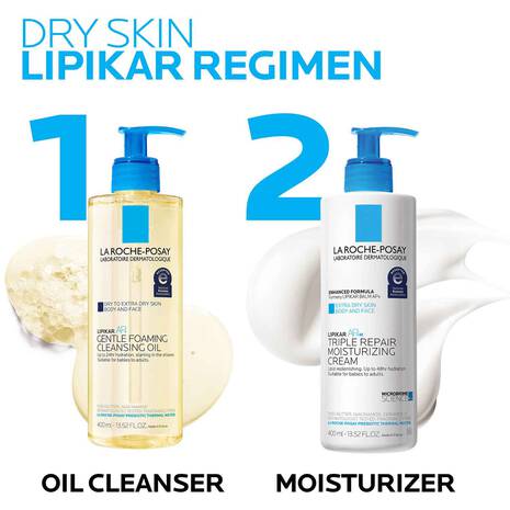 LA ROCHE-POSAY LIPIKAR AP+ ACEITE LIMPIADOR DE ESPUMA SUAVE 400ML