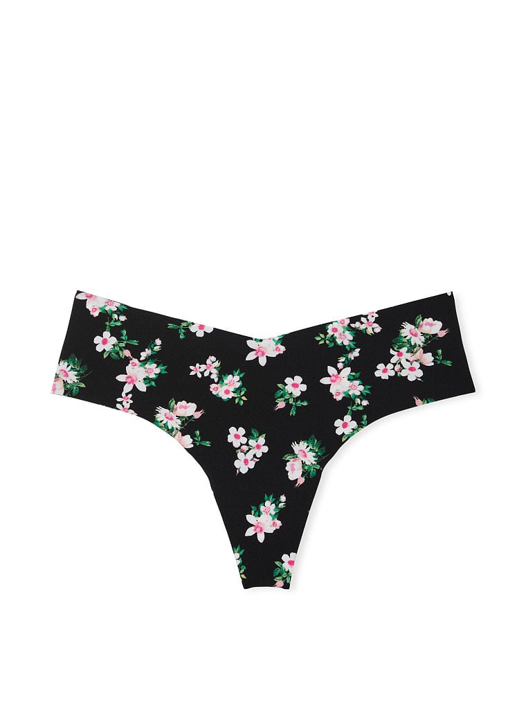 PANTI INVISIBLE TIPO TANGA EN V INVISIBLE CON ESTAMPADO DE FLORES VICTORIA’S SECRET