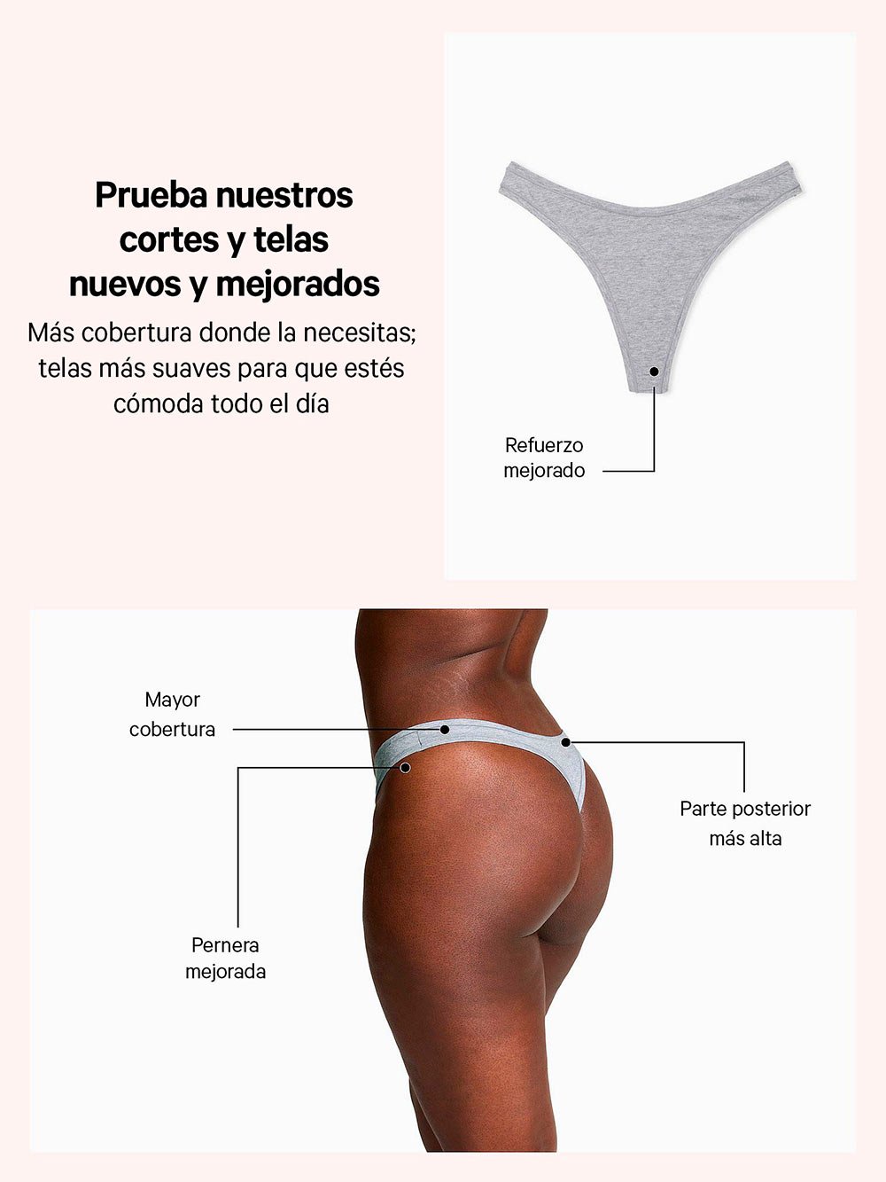 PANTI INVISIBLE TIPO TANGA EN V INVISIBLE CON ESTAMPADO DE FRUTAS VICTORIA SECRET'S