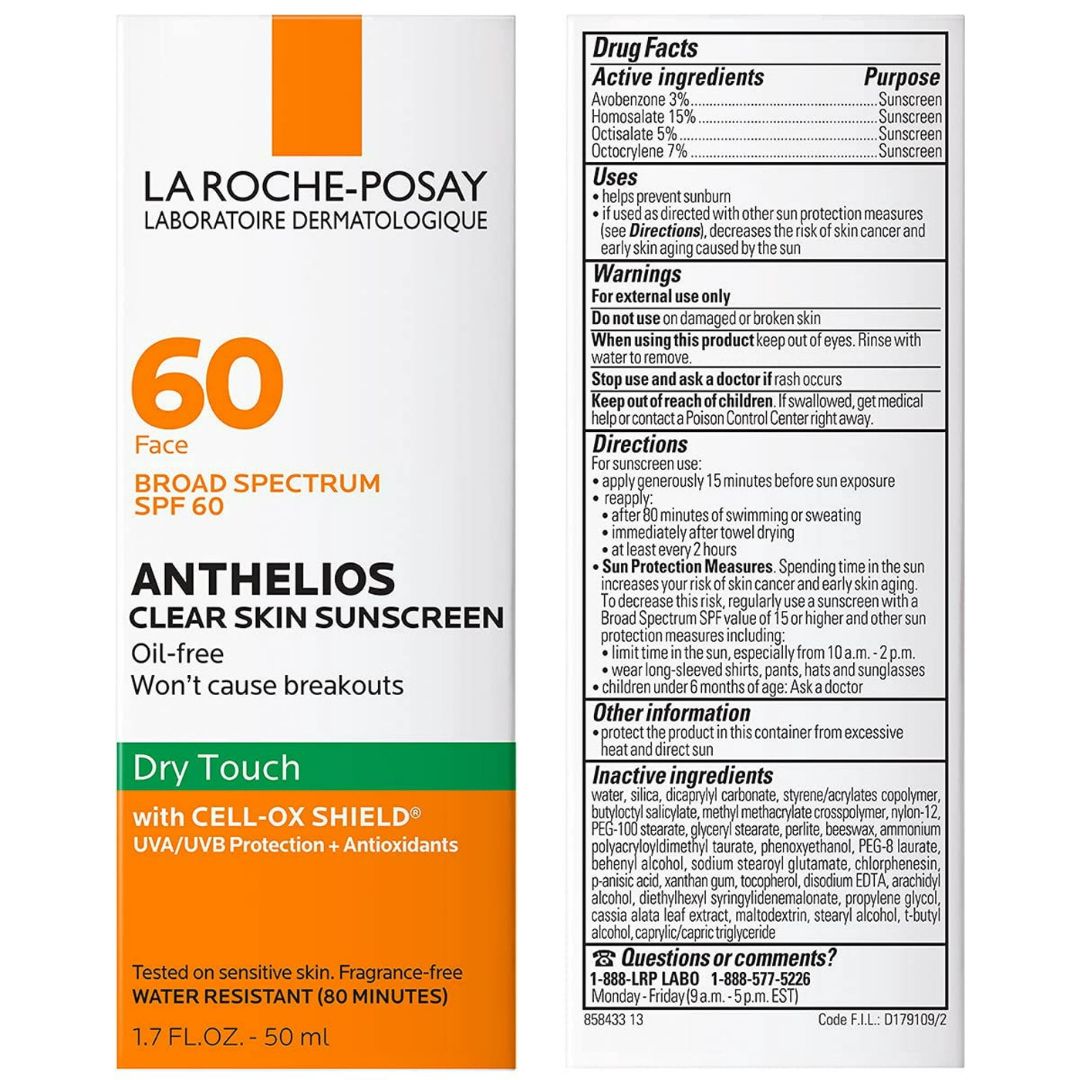 LA ROCHE-POSAY PROTECTOR SOLAR FACIAL SIN ACEITE SPF 60 90ML