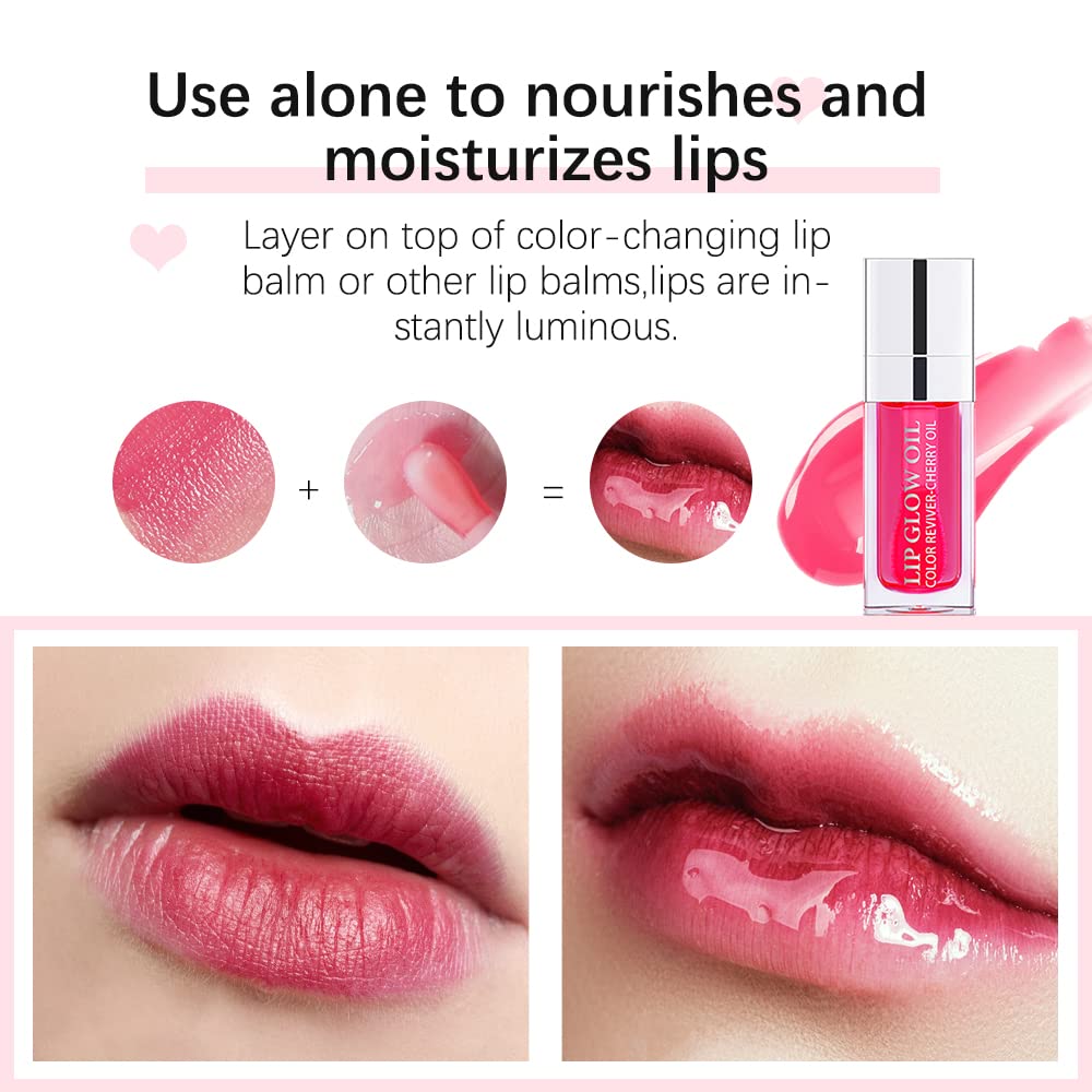 INFUSIÓN DE ACEITE DE CEREZA PARA LABIOS VOLUMINOSOS, EFECTO CRISTAL
