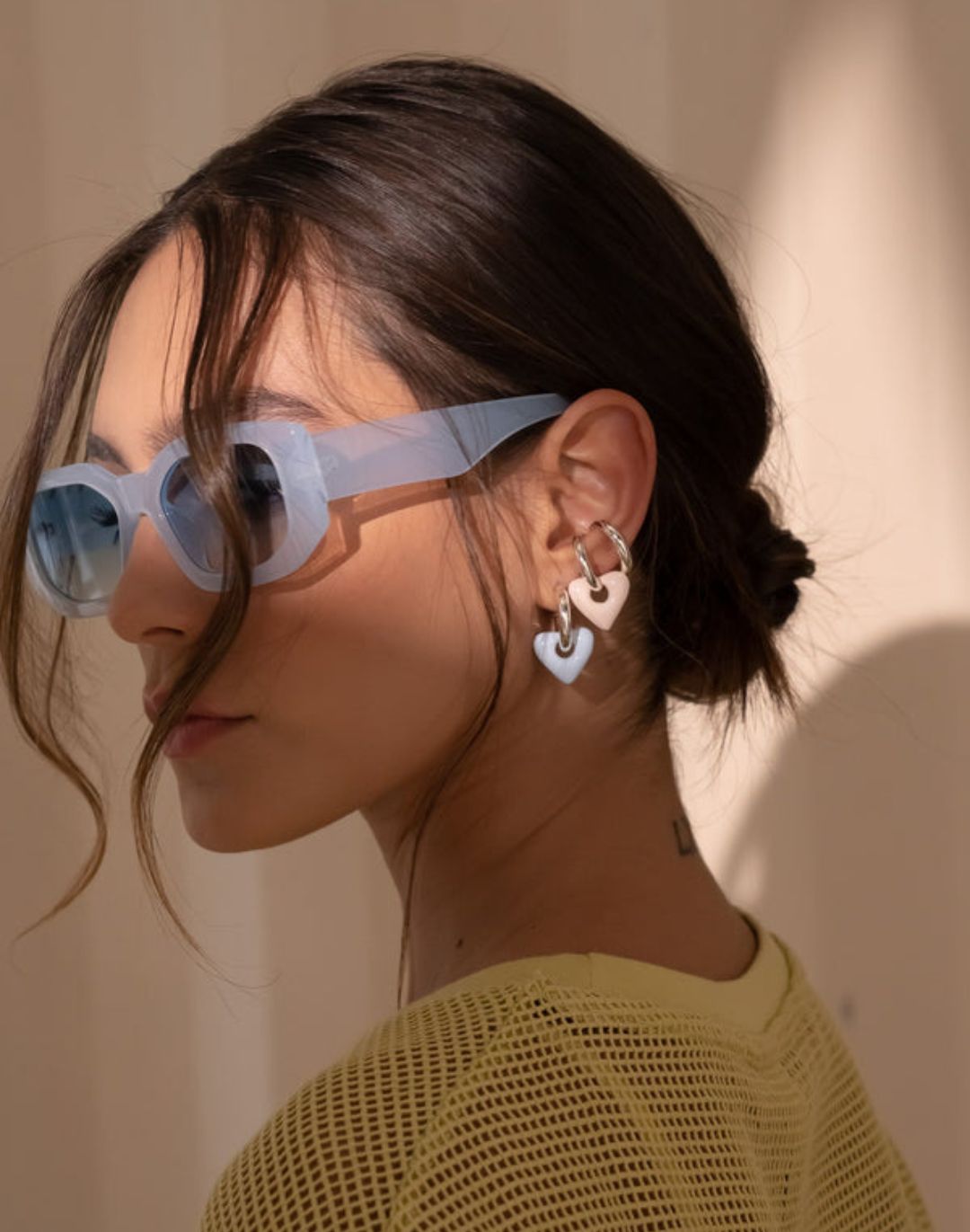 SET 1 CANDONGA + 2 EARCUFF 2 EN 1 EN MAXI CORAZÓN