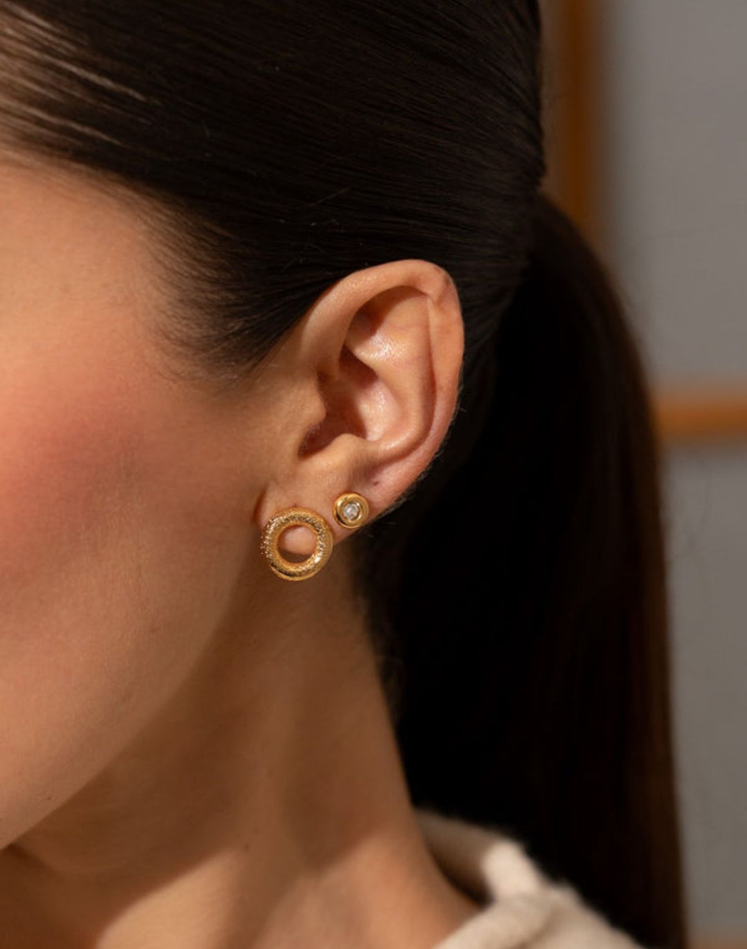 SET DE 4 ARETES CRISTAL