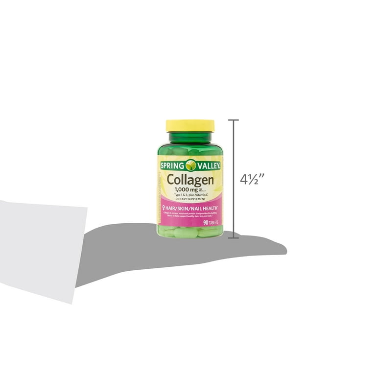 COLÁGENO SPRING VALLEY 1.000mg 90 TABLETAS
