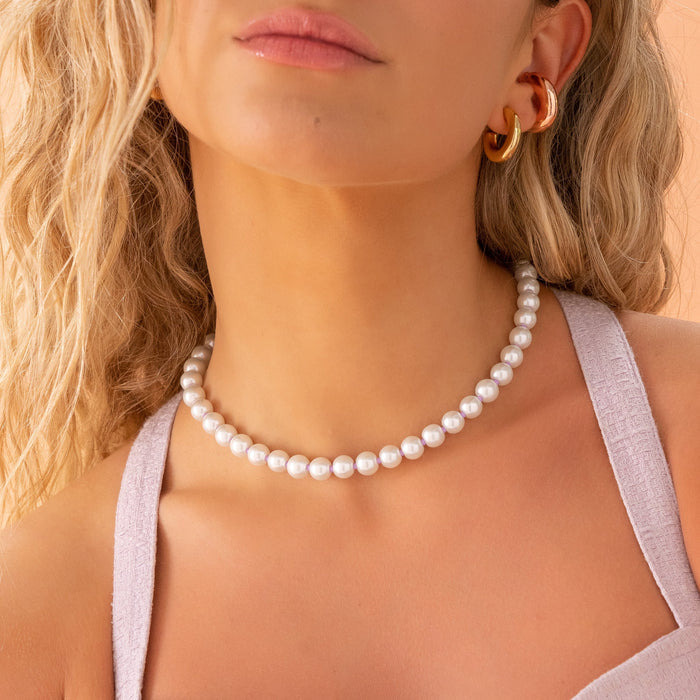 COLLAR CON PERLAS + ARETES