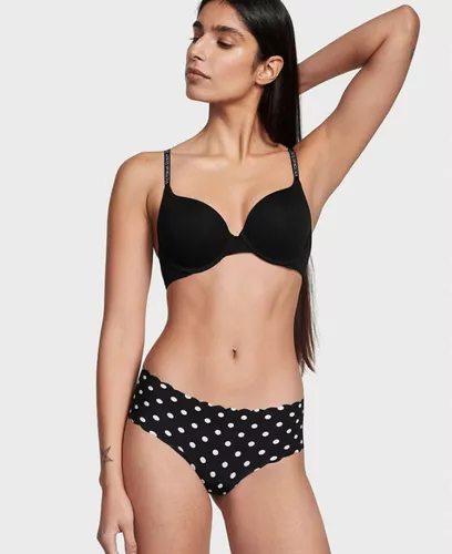 PANTI INVISIBLE TIPO TANGA EN V ONDULADA CON ESTAMPADO LUNARES VICTORIA SECRET'S