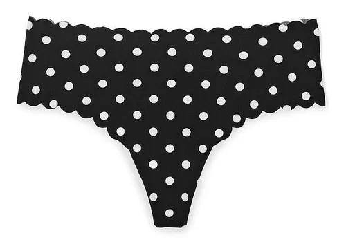 PANTI INVISIBLE TIPO TANGA EN V ONDULADA CON ESTAMPADO LUNARES VICTORIA SECRET'S