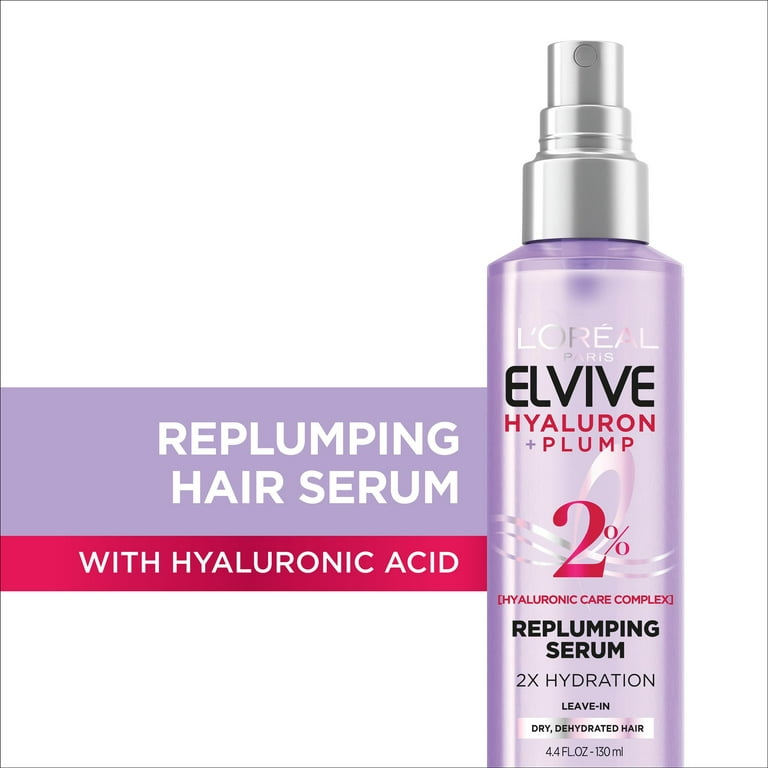 L'OREAL PARIS ELVIVE SUERO CON ACIDO HIALURONICO, HIDRATA Y DA VOLUME, 130ml