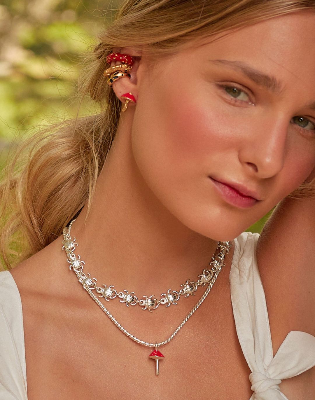 SET DE 2 COLLARES + TOPOS HONGOS