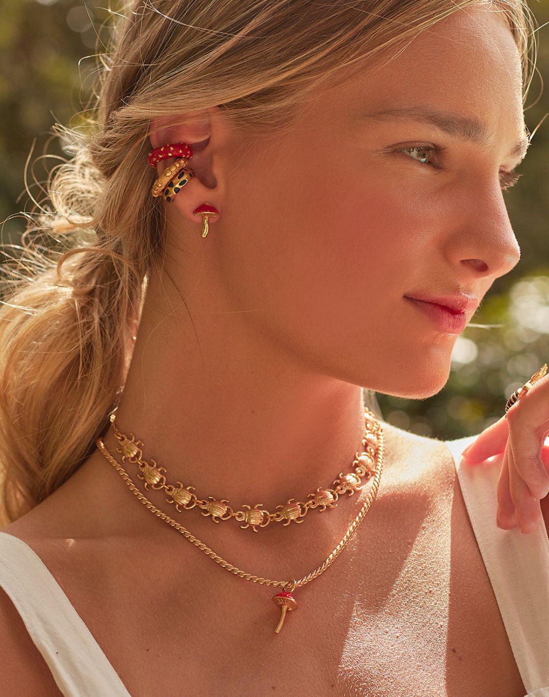 SET DE 2 COLLARES + TOPOS HONGOS