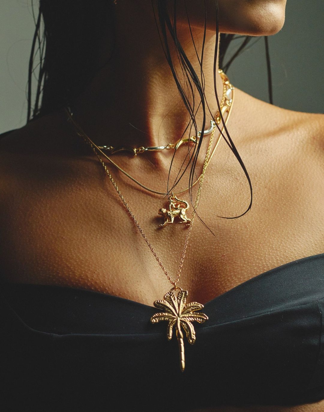 SET DE 3 COLLARES MONO ARDILLA