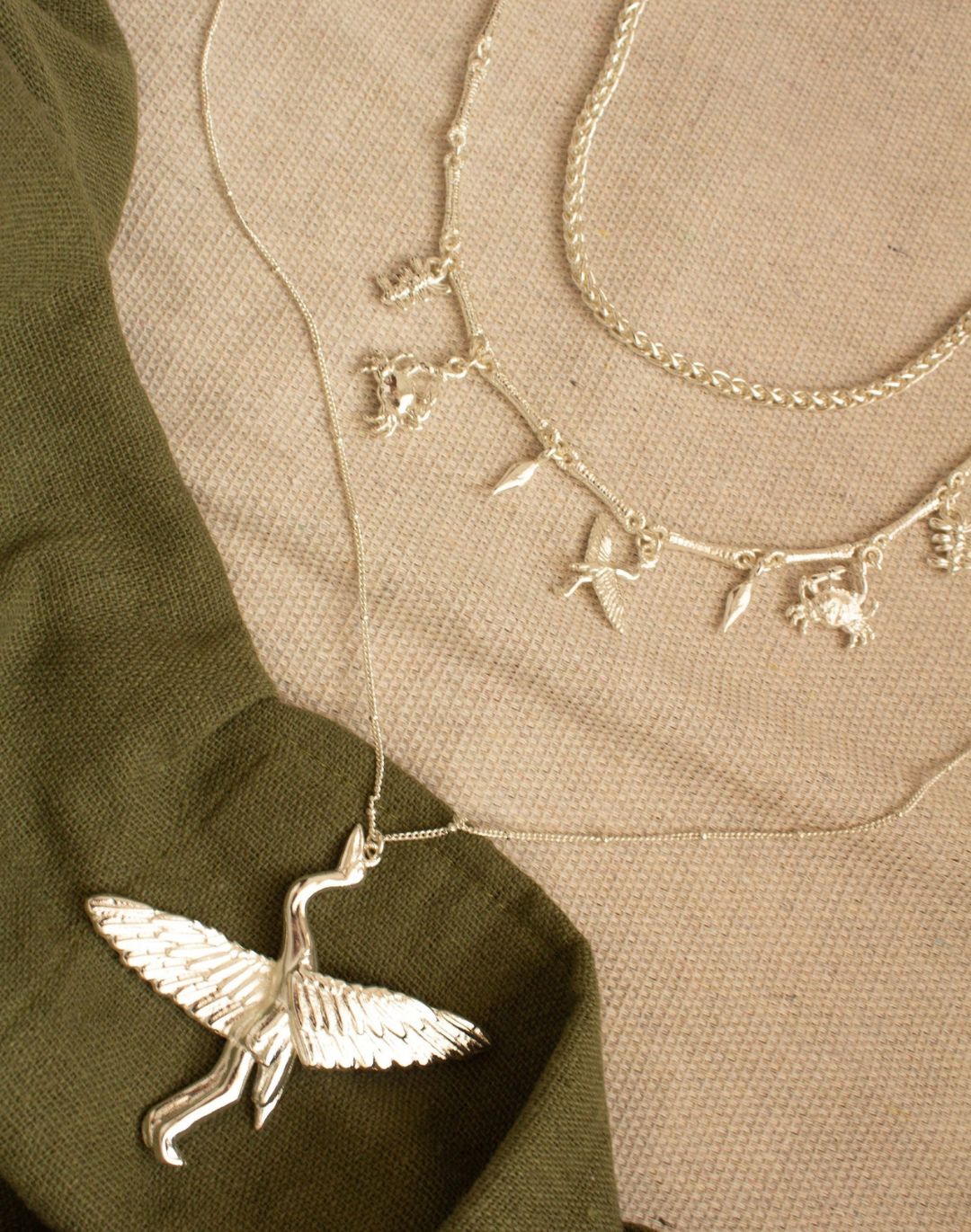 SET DE 3 COLLARES MANGLAR DE GARZAS