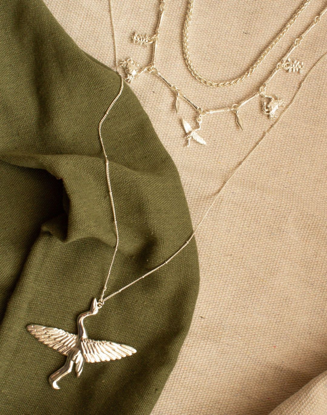 SET DE 3 COLLARES MANGLAR DE GARZAS