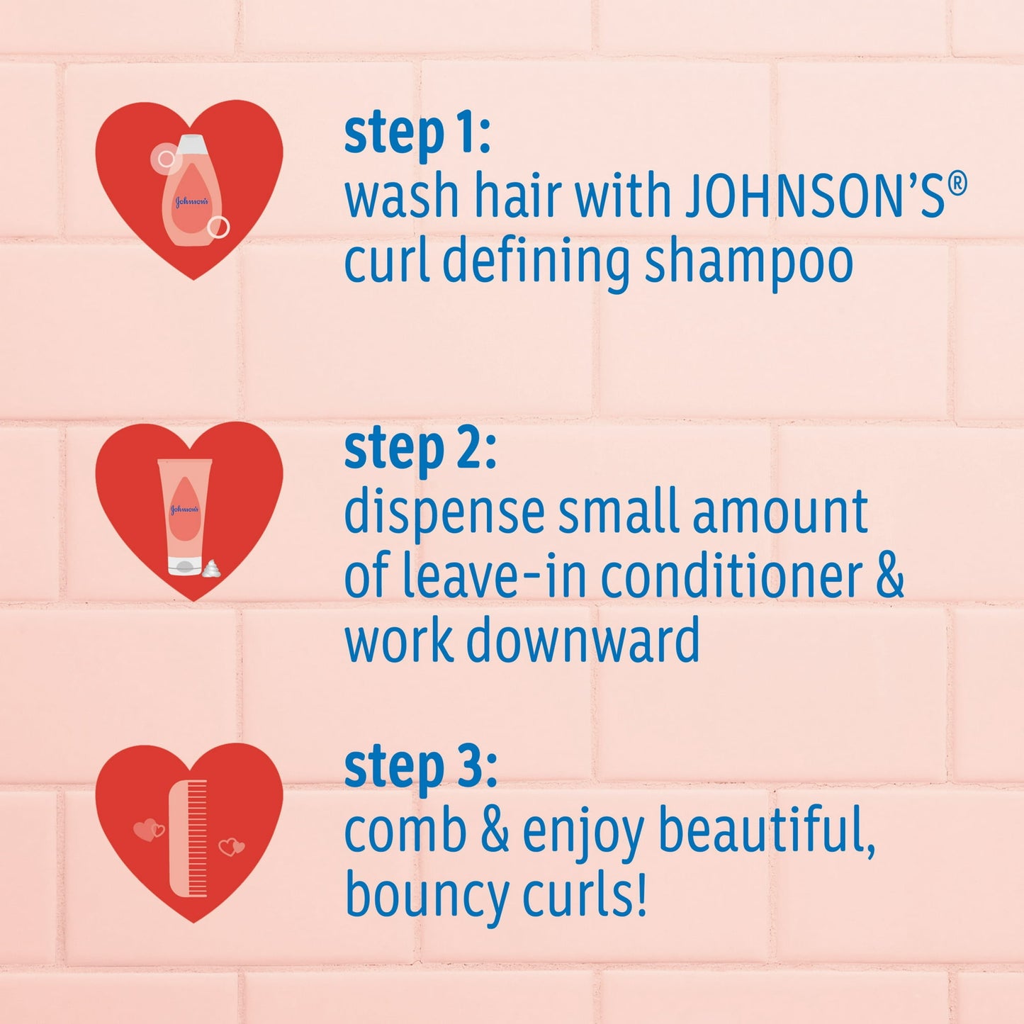 JOHNSON'S KIDS CURL DEFINING ACONDICIONADOR SIN ENJUAGUE CON MANTECA DE KARITÉ, SIN DESGARROS PARA EL CABELLO RIZADO, 200ml