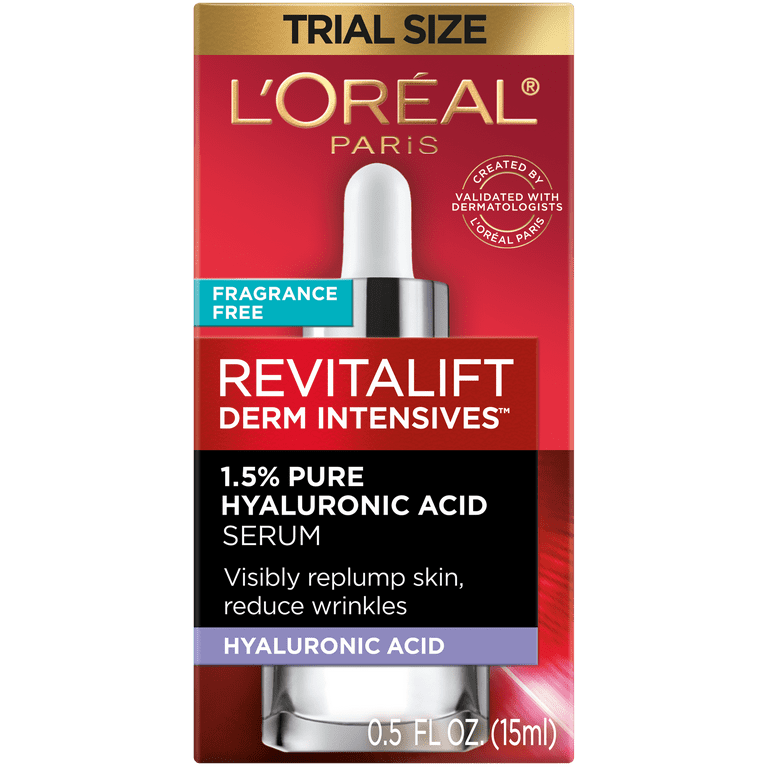 L'OREAL PARIS REVITALIFT, SUERO DE 1,5% PURO ÁCIDO HIALURÓNICO 15 ml