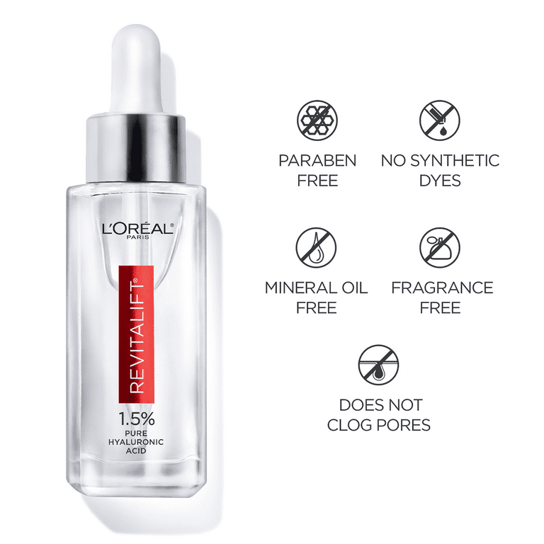 L'OREAL PARIS REVITALIFT, SUERO DE 1,5% PURO ÁCIDO HIALURÓNICO 15 ml