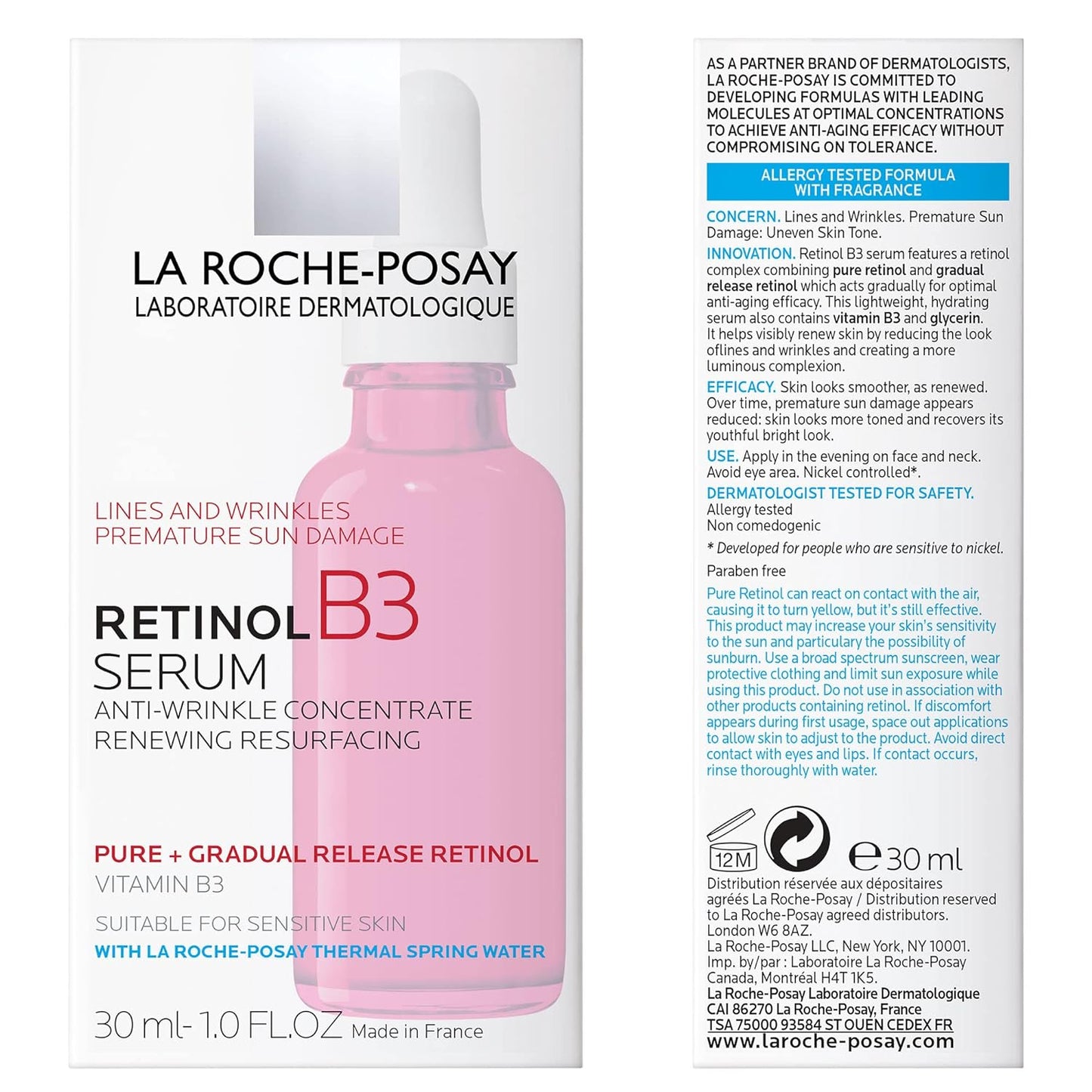 LA ROCHE-POSAY SUERO FACIAL, RETINOL 30ML