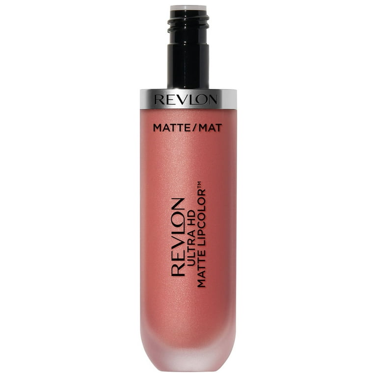 REVLON ULTRA HD MATTE LiPCOLOR, LÁPIZ LABIAL MATE LIGERO Y ATERCIOPELADO