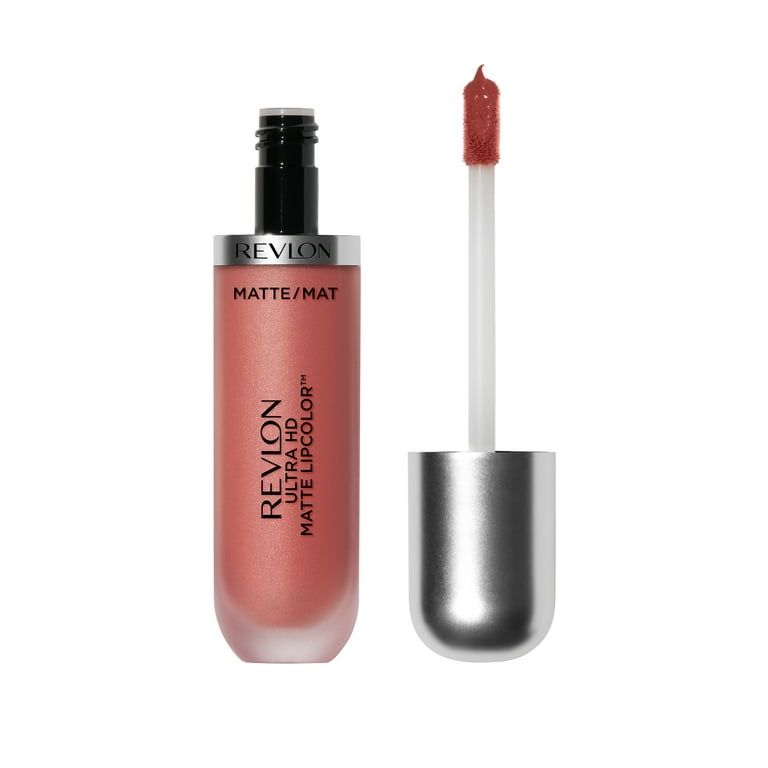 REVLON ULTRA HD MATTE LiPCOLOR, LÁPIZ LABIAL MATE LIGERO Y ATERCIOPELADO