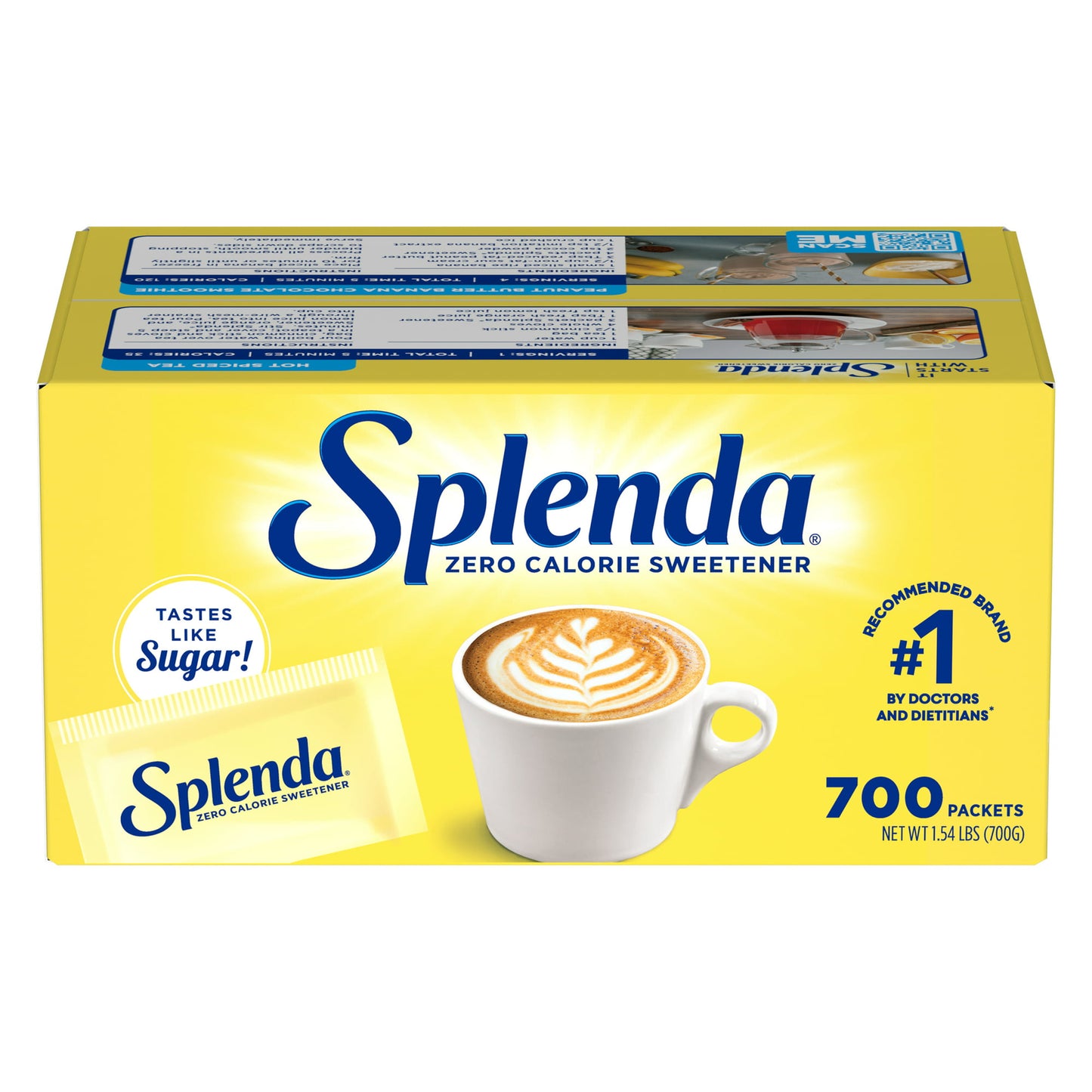 SPLENDA EDULCORANTE CERO CALORÍAS, 700 SOBRES