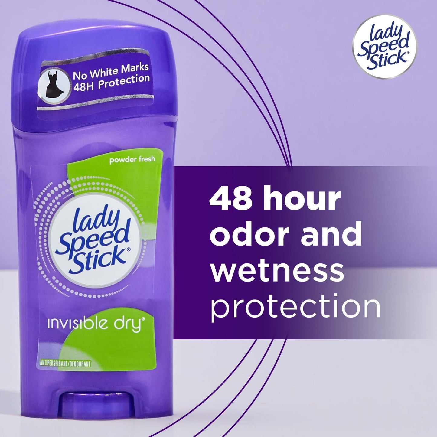 DESODORANTE EN BARRA PARA DAMAS LADY SPEED STICK INVISIBLE DRY 65gr