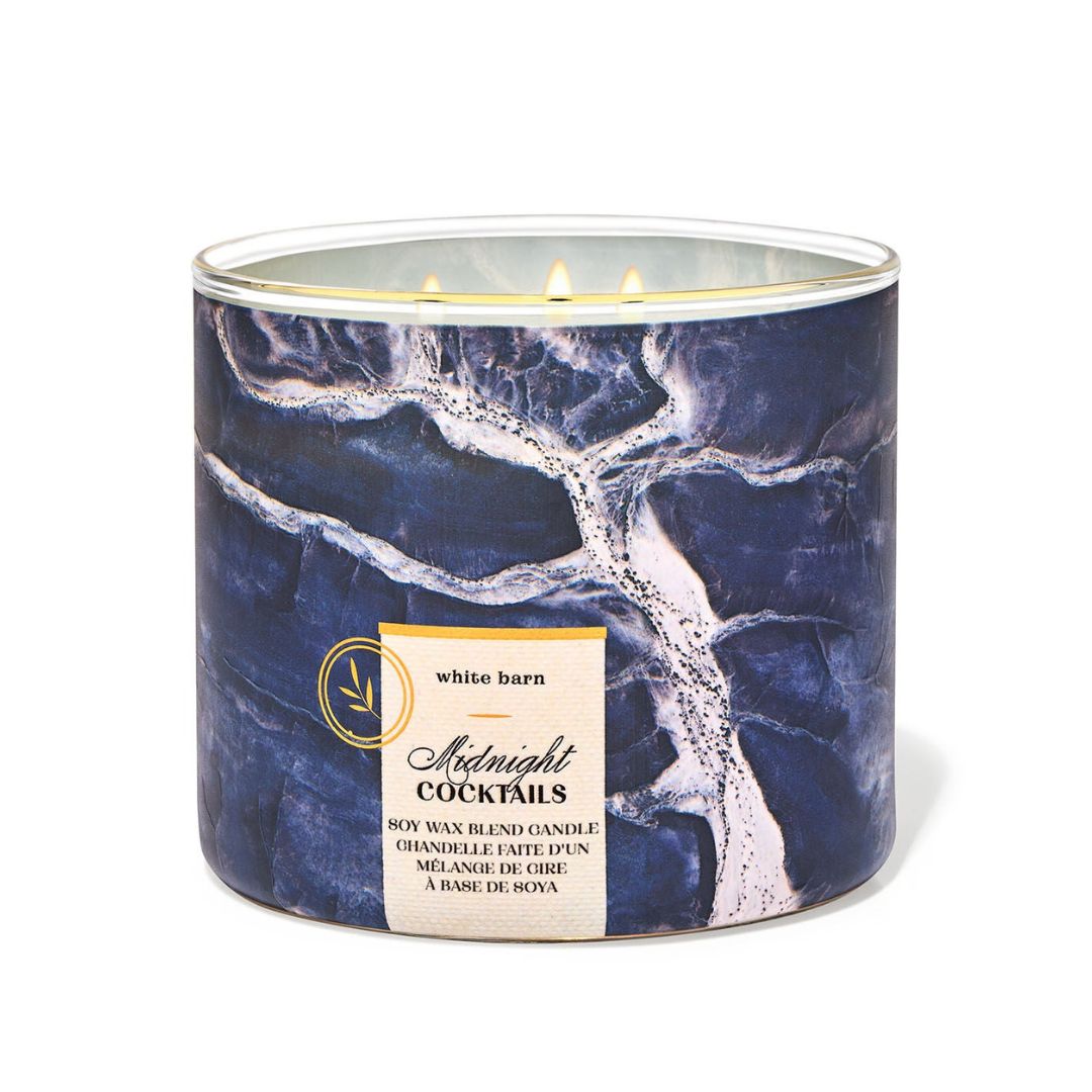 VELA AROMÁRICA DE 3 MECHAS CÓCTELES DE MEDIA NOCHE