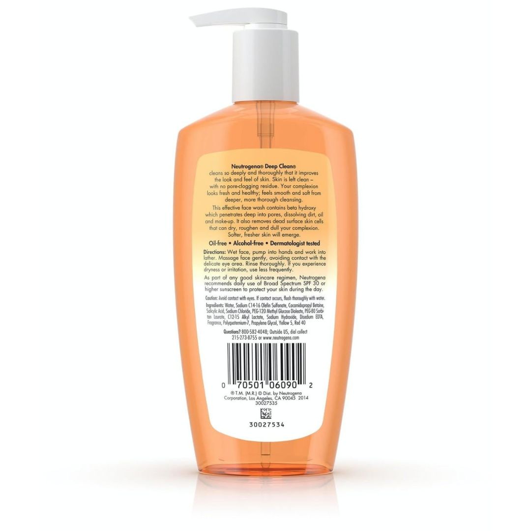 NEUTROGENA LIMPIADOR FACIAL DIARIO DEEP CLEAN SIN ACITE 200ML
