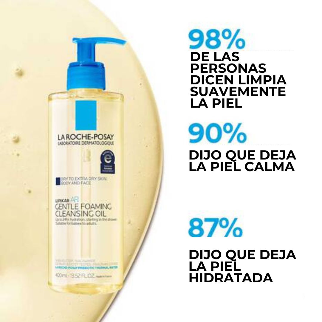 LA ROCHE-POSAY LIPIKAR AP+ ACEITE LIMPIADOR DE ESPUMA SUAVE 400ML
