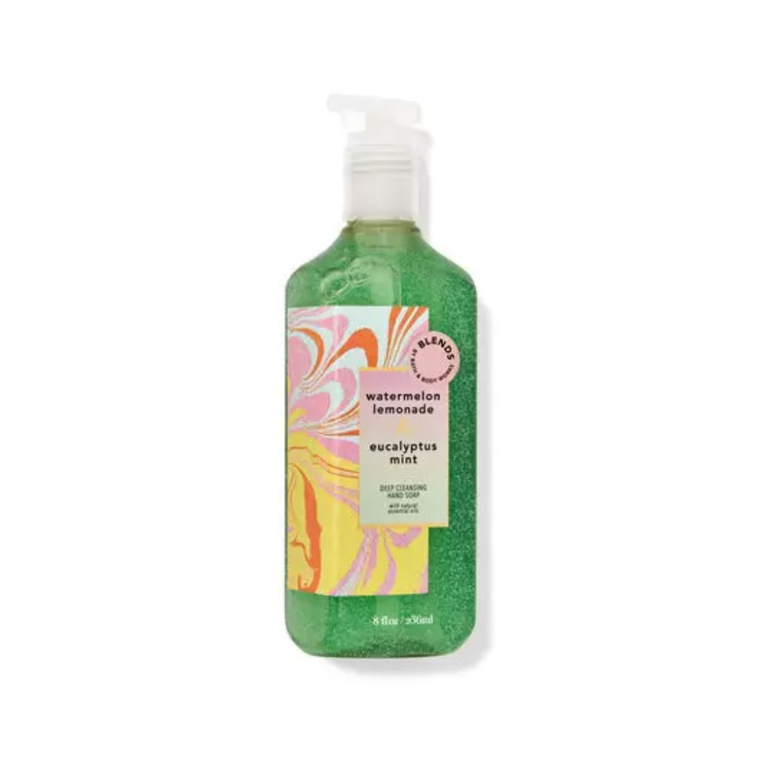 LIMONADA DE SANDIA Y MENTA DE EUCALIPTO, JABON DE MANOS DE LIMPIEZA PROFUNDA