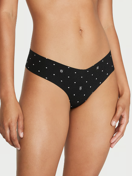 PANTI INVISIBLE TIPO TANGA EN V CON ESTAMPADO DE PUNTOS VICTORIA SECRET'S