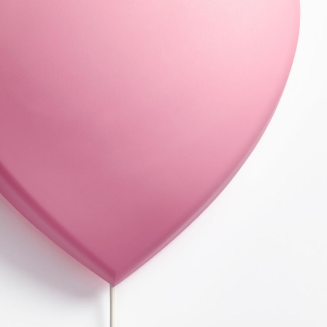 LÁMPARA LED DE PARED, CORAZON ROSA