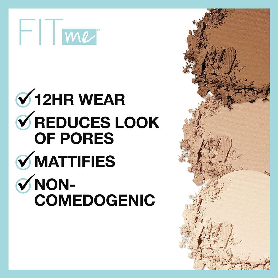 MAIBELINE FIT ME MATTE- MAQUILLAJE EN POLVO COMPACTO