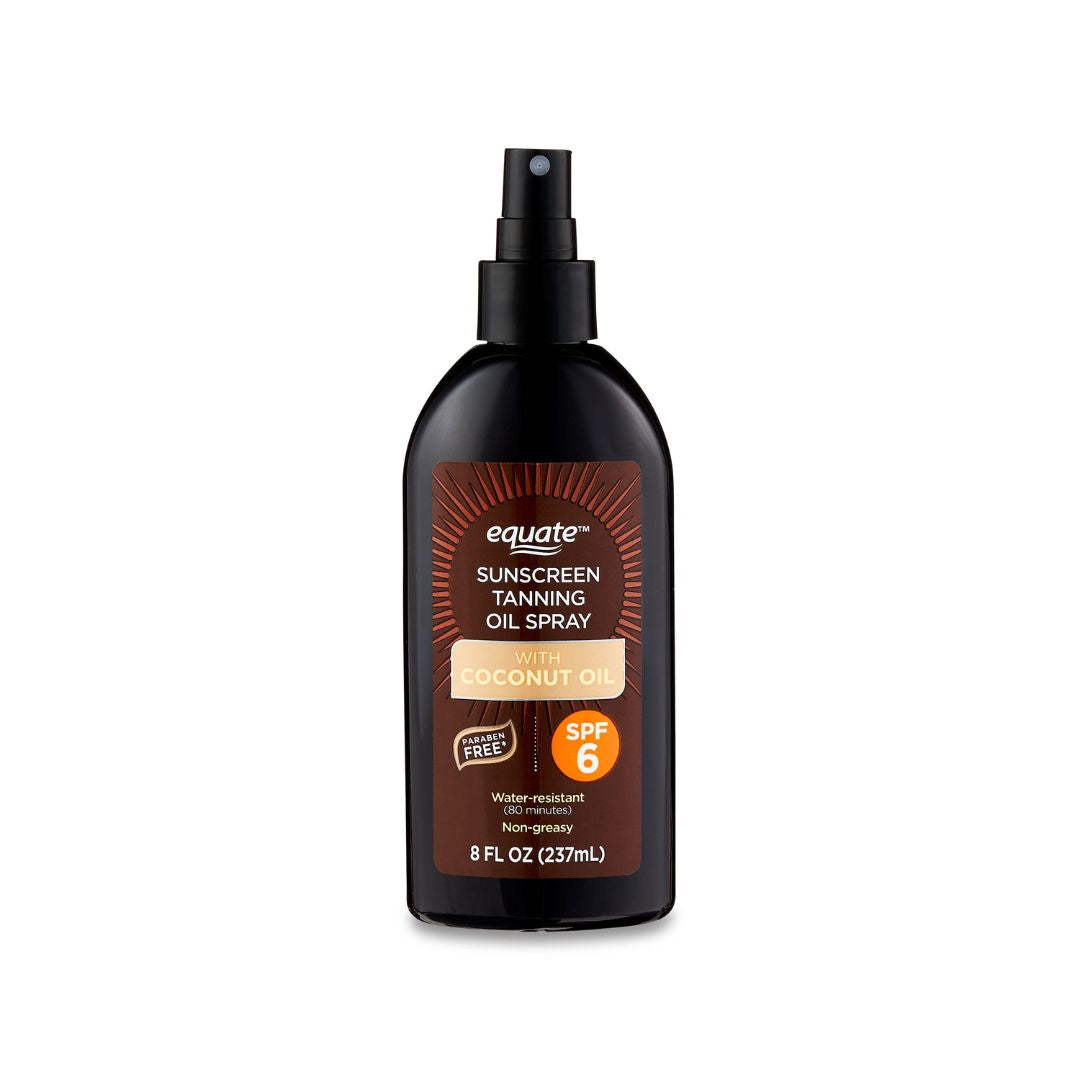BRONCEADOR Y PROTECTOR SOLAR EN SPRAY CON ACEITE DE COCO SPF 6, 237ml