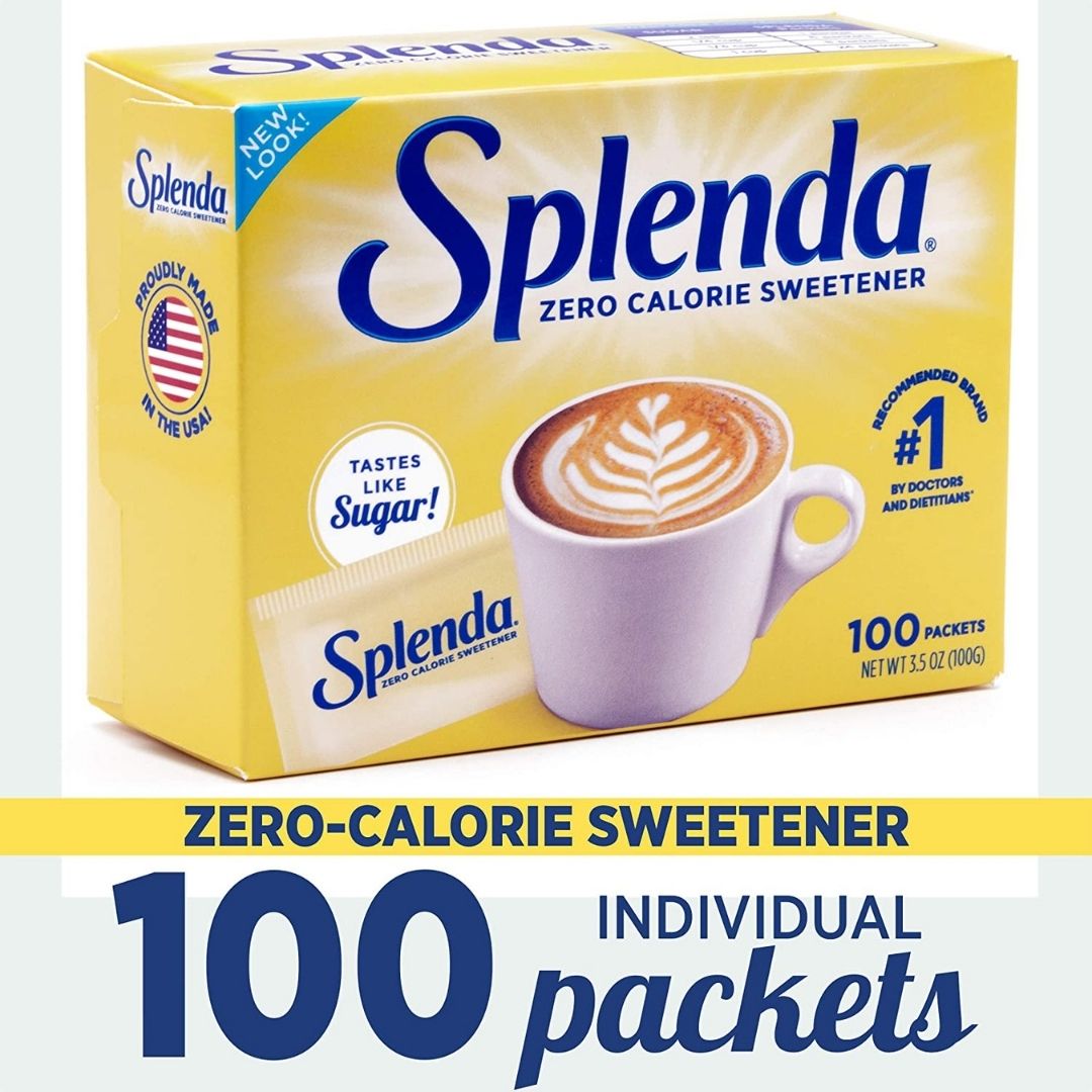 SPLENDA EDULCORANTE CERO CALORÍAS, 100 SOBRES