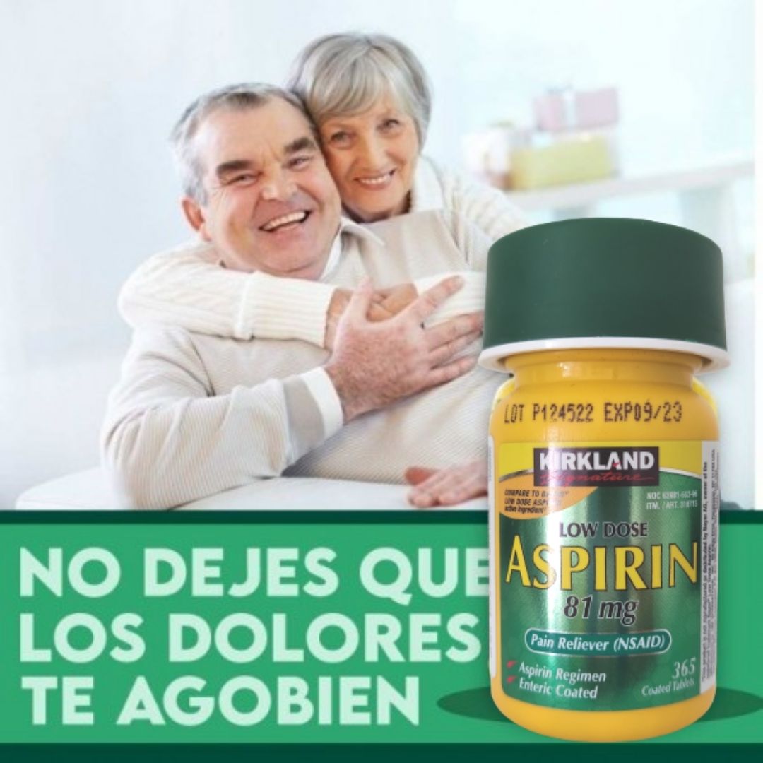 Aspirina 81 mg Analgésico, 365 comprimidos