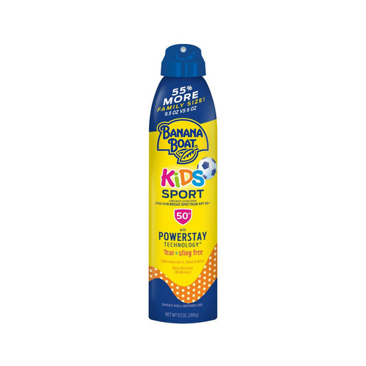 PROTECTOR SOLAR PARA NIÑOS BANANA BOAT SPORT 50 SPF SPRAY 269gr +55%
