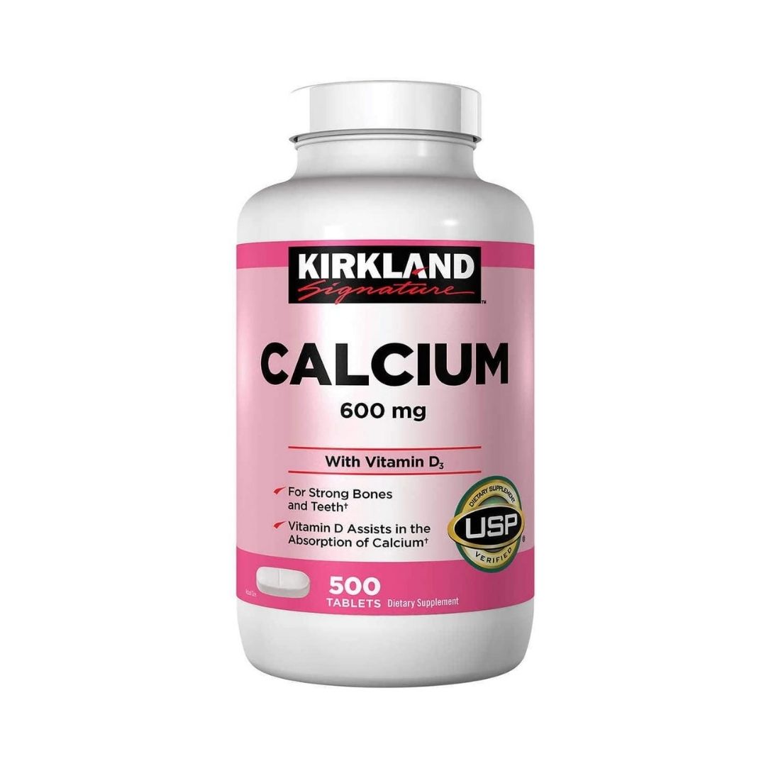 CALCIO 600mg CON VITAMINA D3, 500 TABLETAS