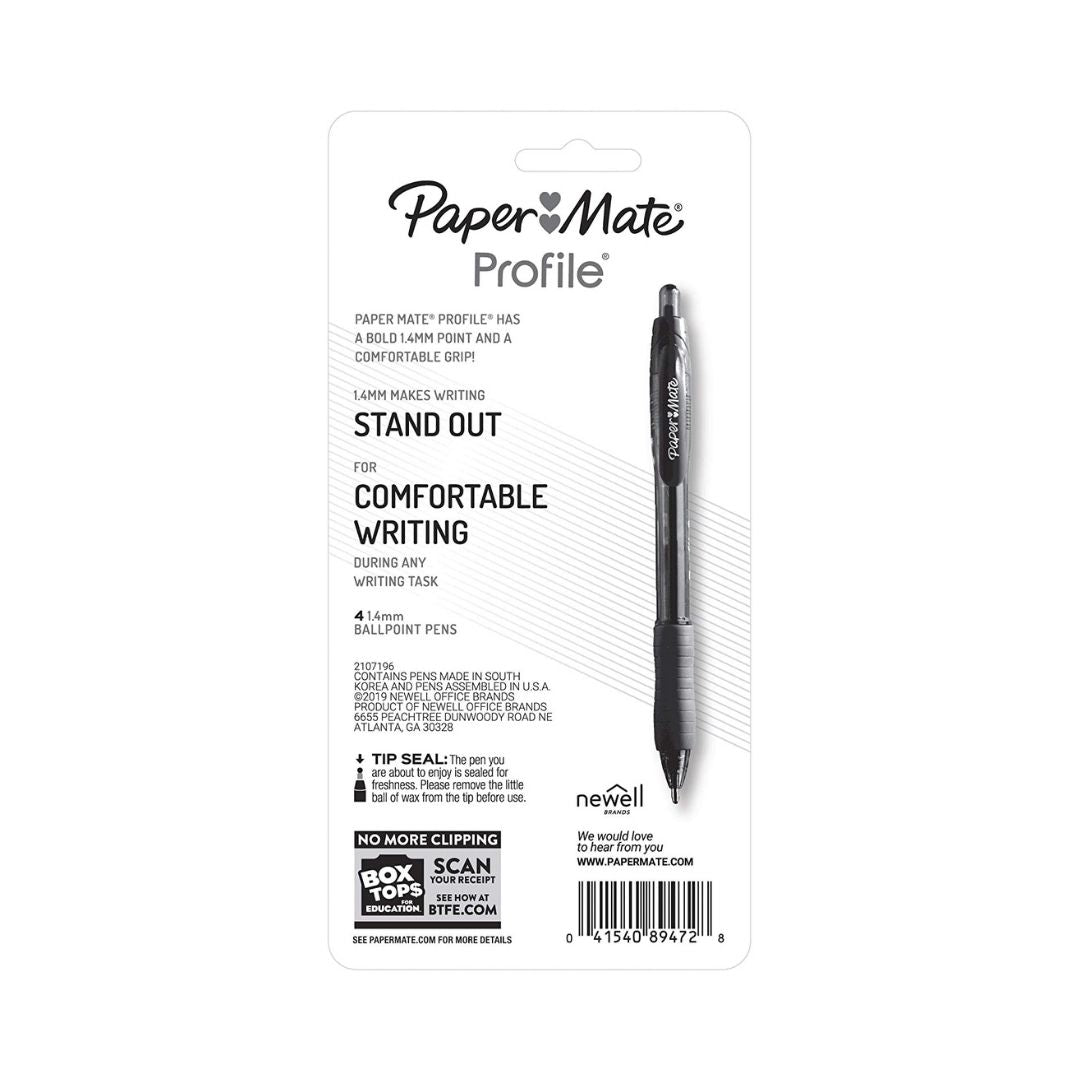 BOLÍGRAFOS PAPERMATE AZUL 4 UNIDADES