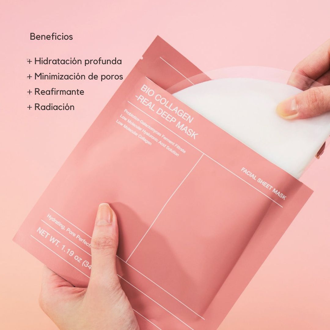 BIODANCE MÁSCARA PROFUNDA REAL DE BIO-COLÁGENO, MÁSCARA DE HIDROGEL HIDRATANTE DURANTE LA NOCHE, MINIMIZACIÓN DE POROS, ELASTICIDAD, MEJORA DE LA PIEL