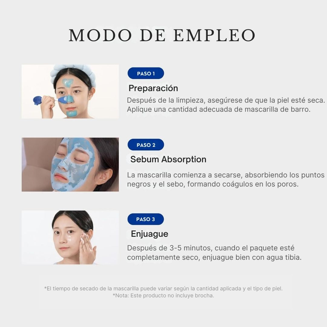 MEDICUBE MÁSCARA FACIAL DE BARRO DE PUNTOS NEGROS ZERO PORE 100GR