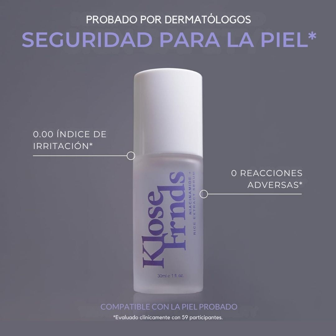 KLOSE | SUERO FACIAL DE NIACINAMIDA Y EXTRACTO DE ARROZ