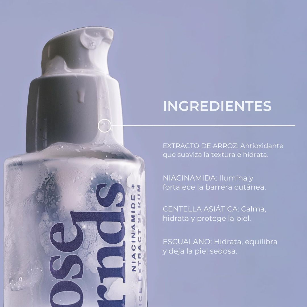 KLOSE | SUERO FACIAL DE NIACINAMIDA Y EXTRACTO DE ARROZ