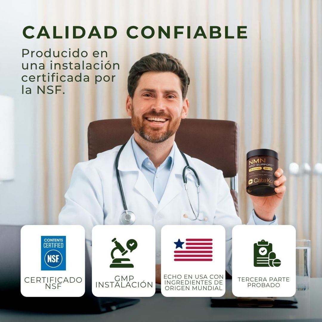 CATA-KOR | SUPLEMENTO NMN CON RESVERATROL (1000 MG)