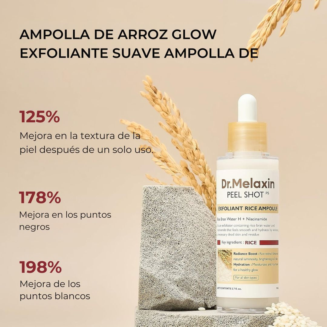 DR.MELAXIN PEEL SHOT - AMPOLLA EXFOLIANTE DE ARROZ SUAVE