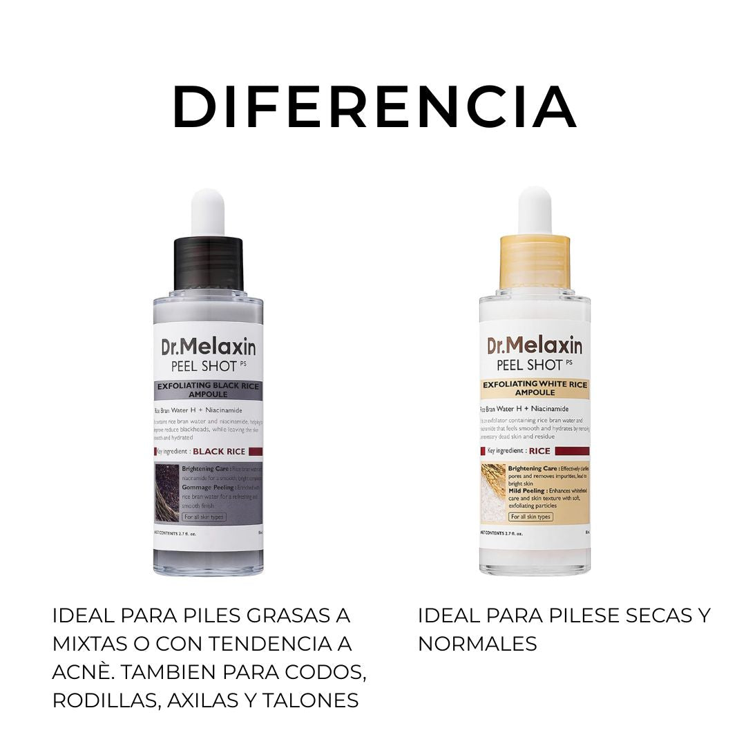 DR.MELAXIN PEEL SHOT - AMPOLLA EXFOLIANTE DE ARROZ SUAVE