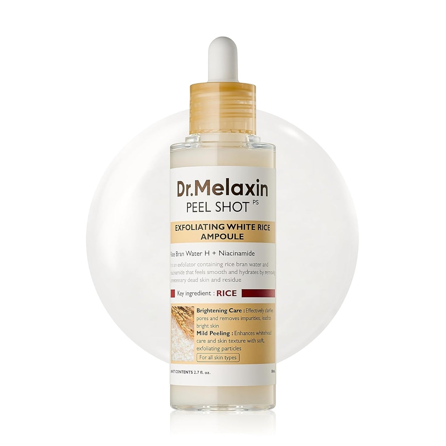 DR.MELAXIN PEEL SHOT - AMPOLLA EXFOLIANTE DE ARROZ SUAVE