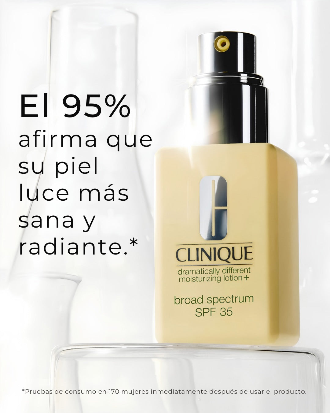 CLINIQUE | LOCIÓN HIDRATANTE DRAMATICALLY DIFFERENT+™ CON FACTOR DE PROTECCIÓN SOLAR DE AMPLIO ESPECTRO SPF 35