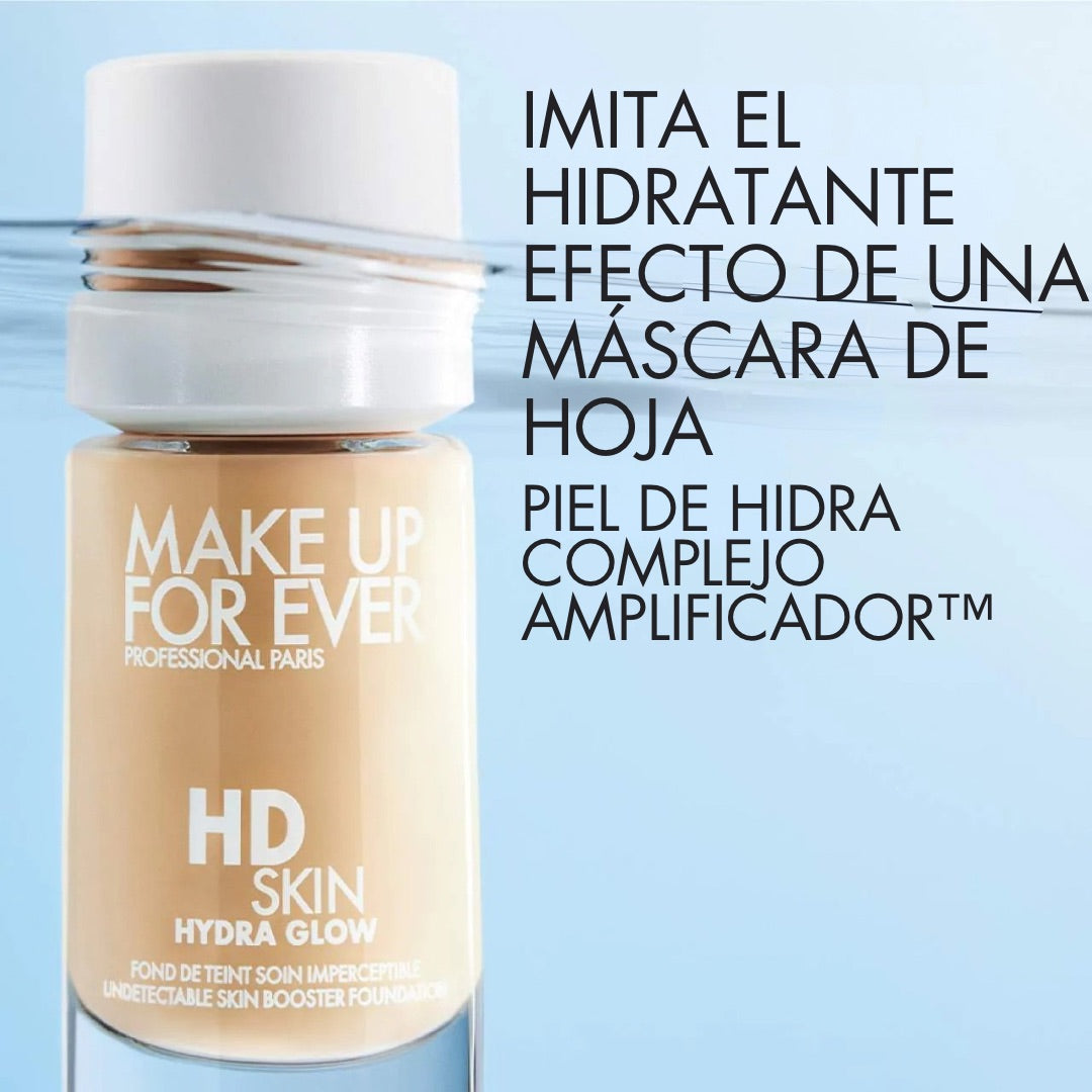 MAKE UP FOR EVER | BASE DE MAQUILLAJE HD SKIN HYDRA GLOW CON ÁCIDO HIALURÓNICO