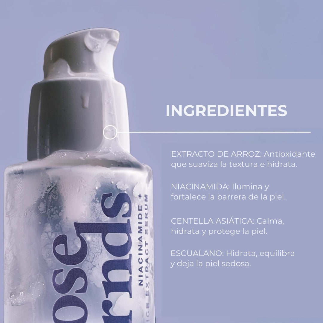 KLOSE FRNDS | SUERO FACIAL DE NIACINAMIDA Y EXTRACTO DE ARROZ
