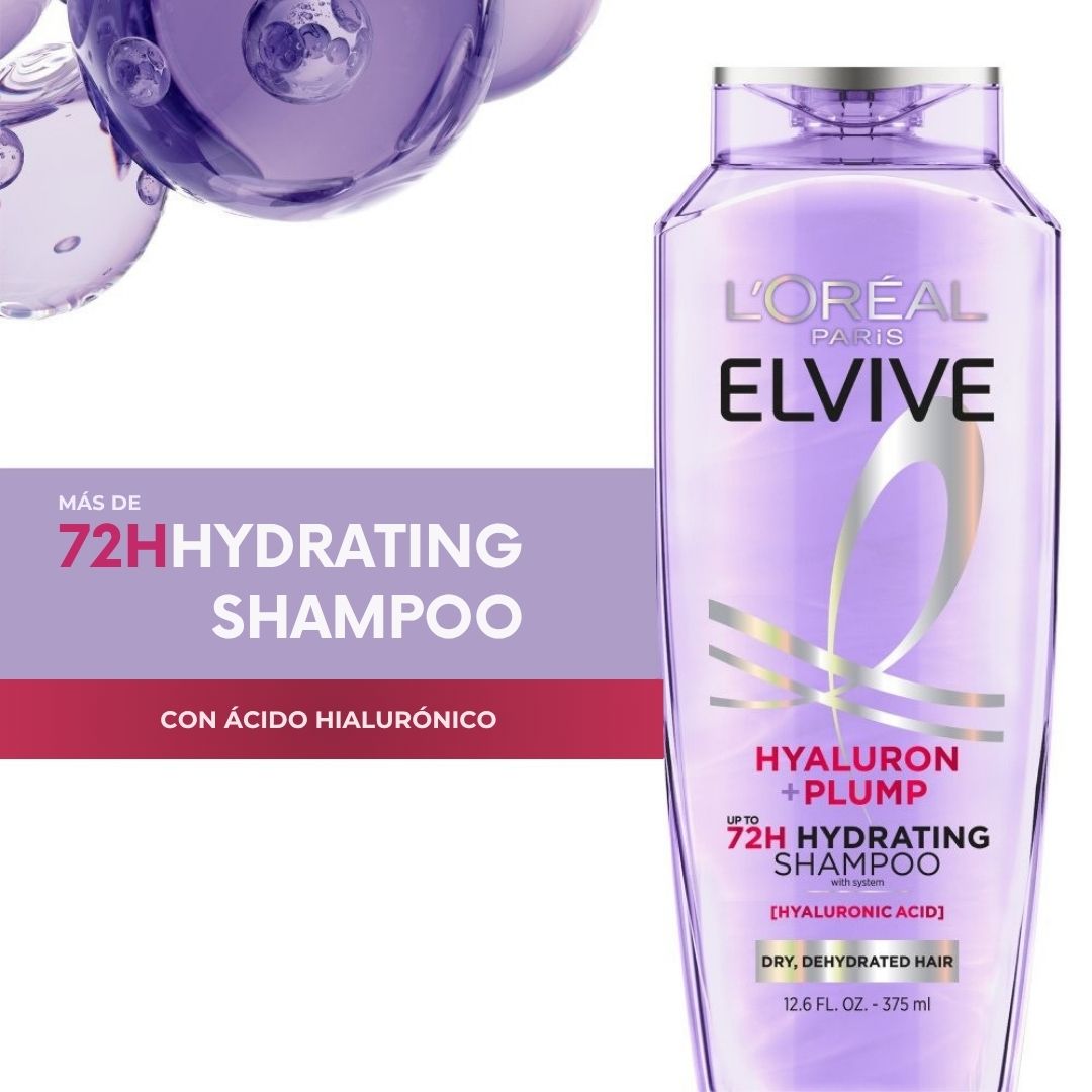 L'ORÉAL PARIS | ELVIVE CHAMPÚ HIDRATANTE VOLUMEN HIALURÓNICO